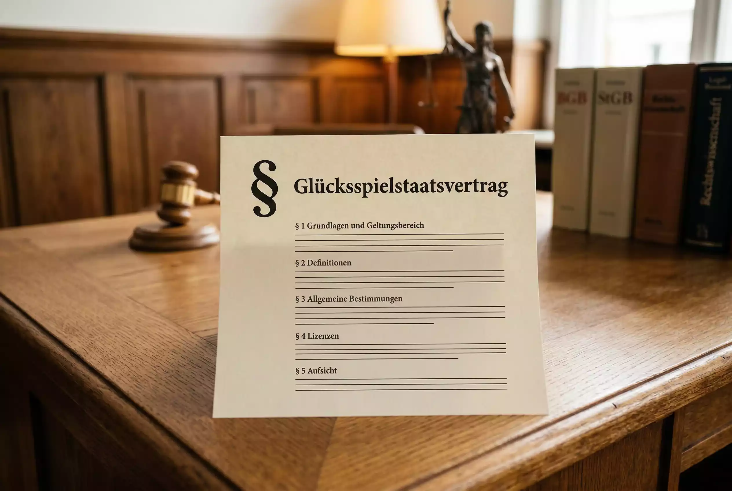 GlüStV 2021 – Gesetzestext des Glücksspielstaatsvertrags mit Paragraphenzeichen