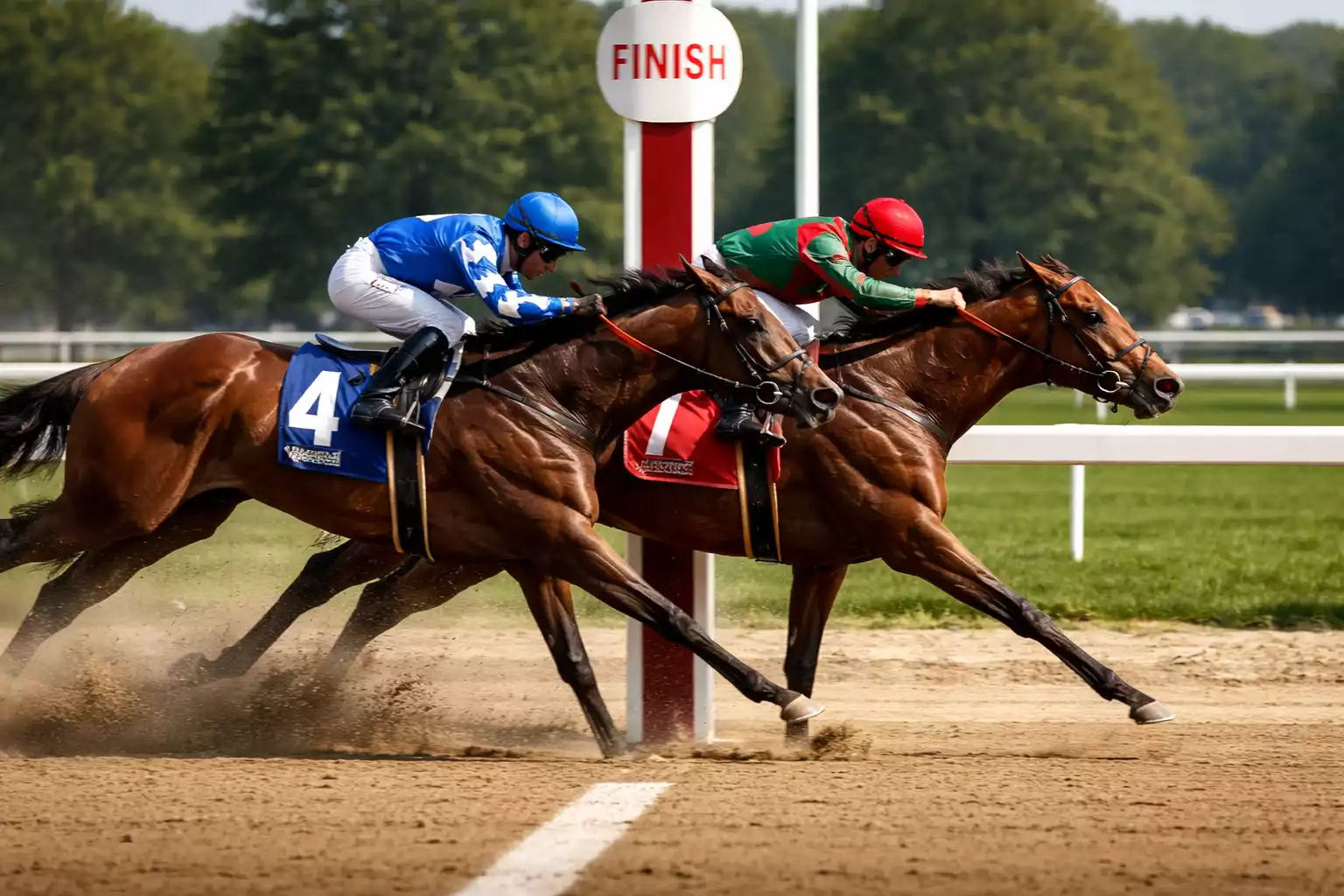 Dead Heat Regel – Zwei Pferde überqueren gleichzeitig die Ziellinie